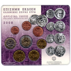 2008 Επίσημη Έκδοση Ελληνικής σειράς ευρώ